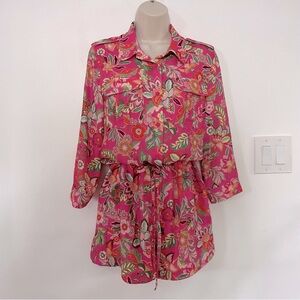 NWT FATE Floral Romper Size S